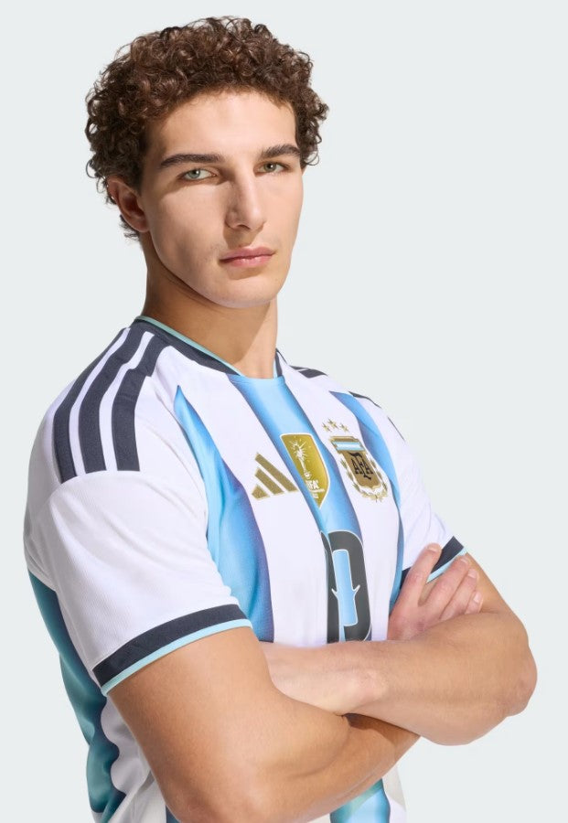 Argentina 26 Home Messi Jersey