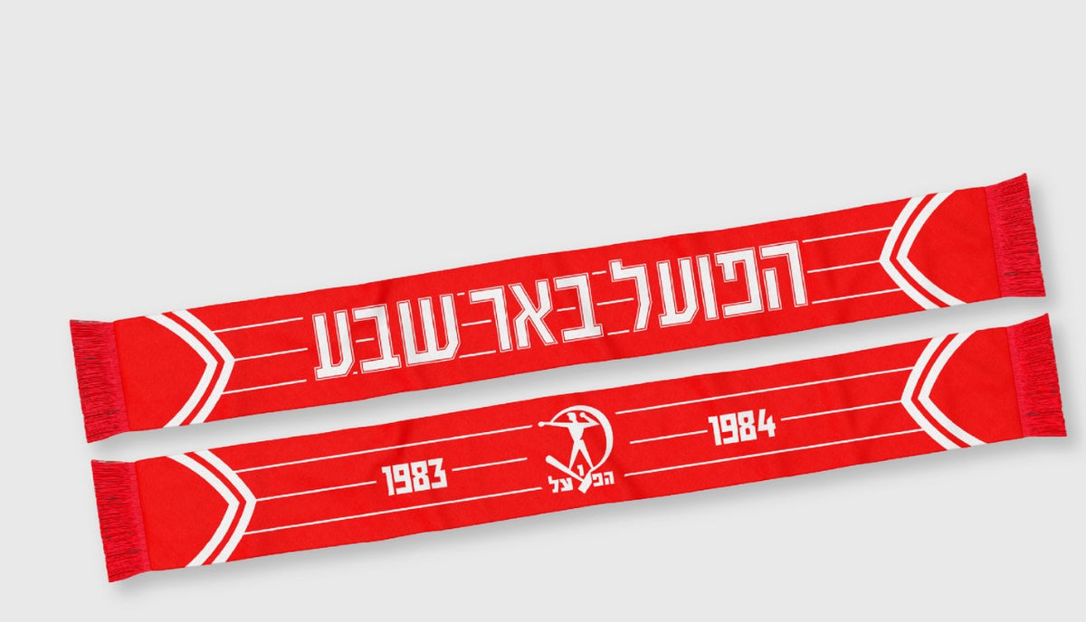 צעיף רטרו אדום 83/84