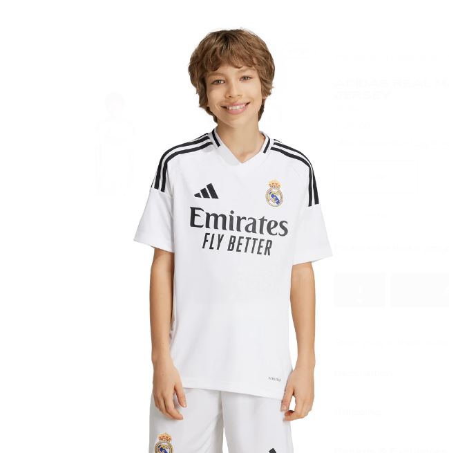 REAL HOME JERSEY 24/25 חולצת משחק בית ריאל מדריד