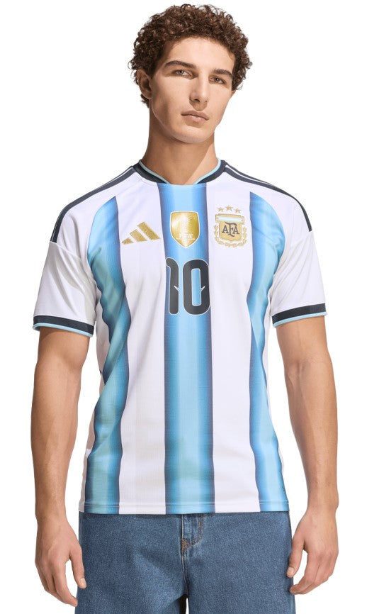 Argentina 26 Home Messi Jersey